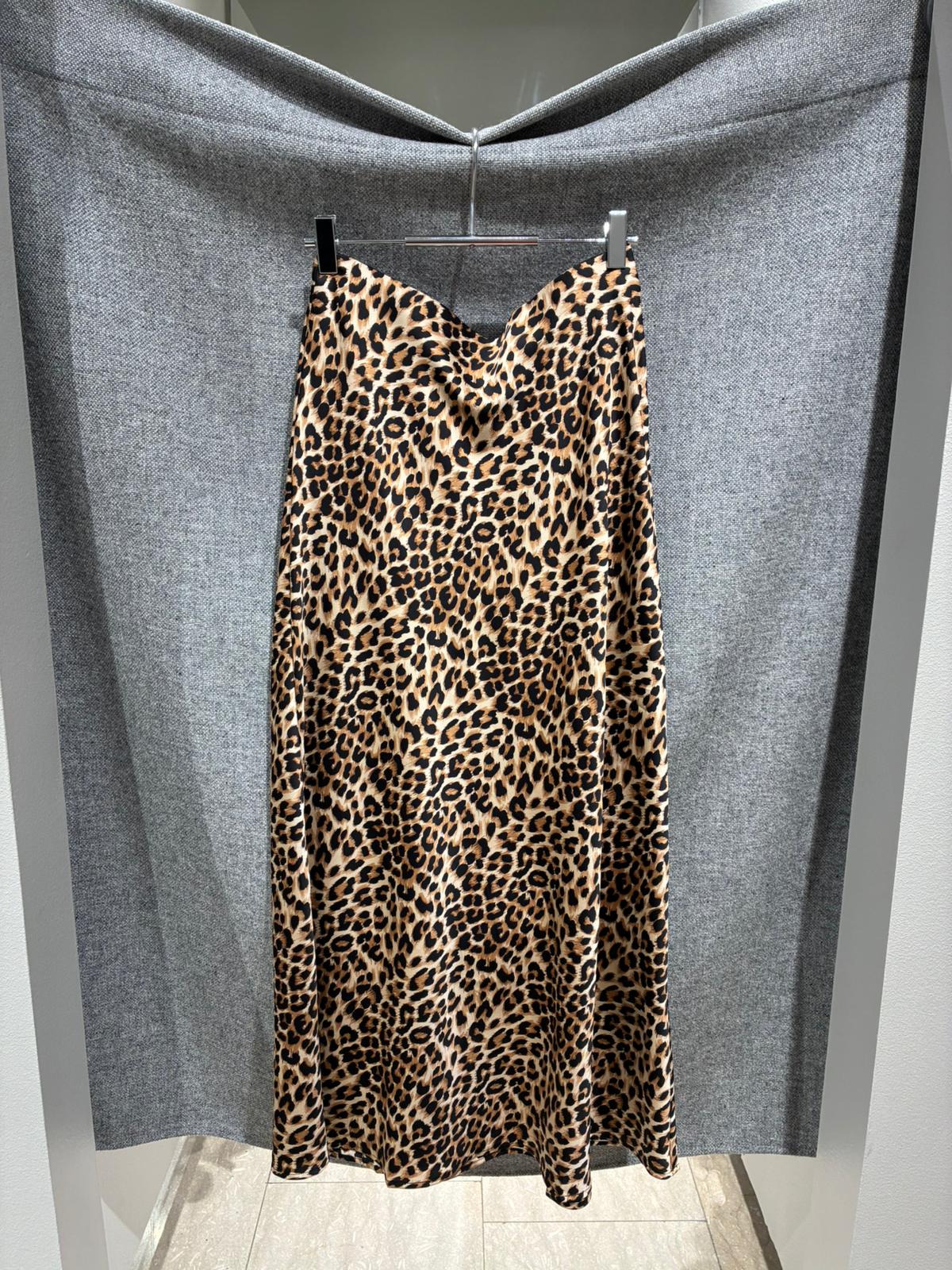 VIELLETTE Midi Skirt - Caramel Café